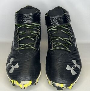 Under Armour Black and Yellow Cleats Mens size 9